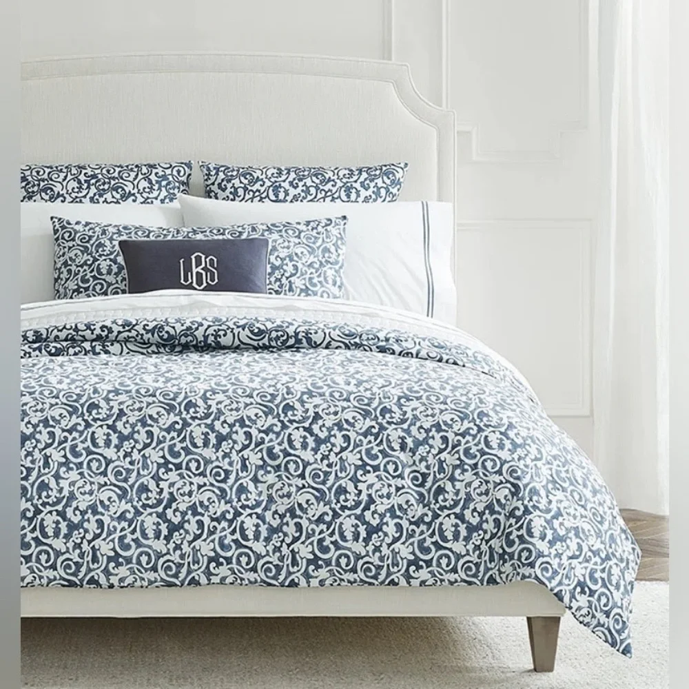 SFERRA Millbrook Euro Sham Egyptian Cotton Color Storm